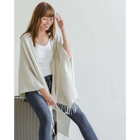 MerSea Sweaters - MER SEA The Classic Travel Wrap Sea Salt Fringe Boho MerSea One Size OS H14278